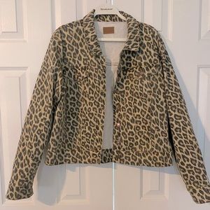 Judy Blue leopard jacket Size 2x
